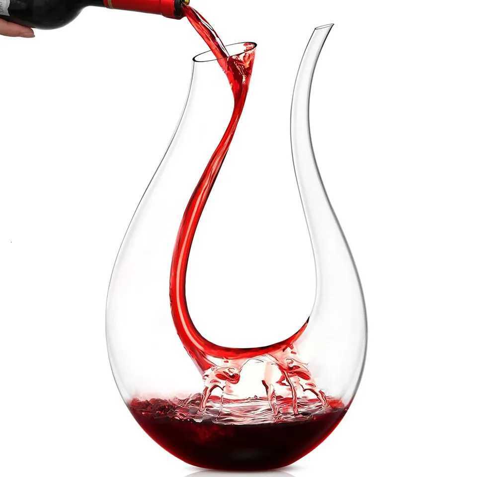Crystal Ushaped Wine Decanter Gift Box Swan Decanter Creative Wine Separator Wine Accessories 600ml Y251024