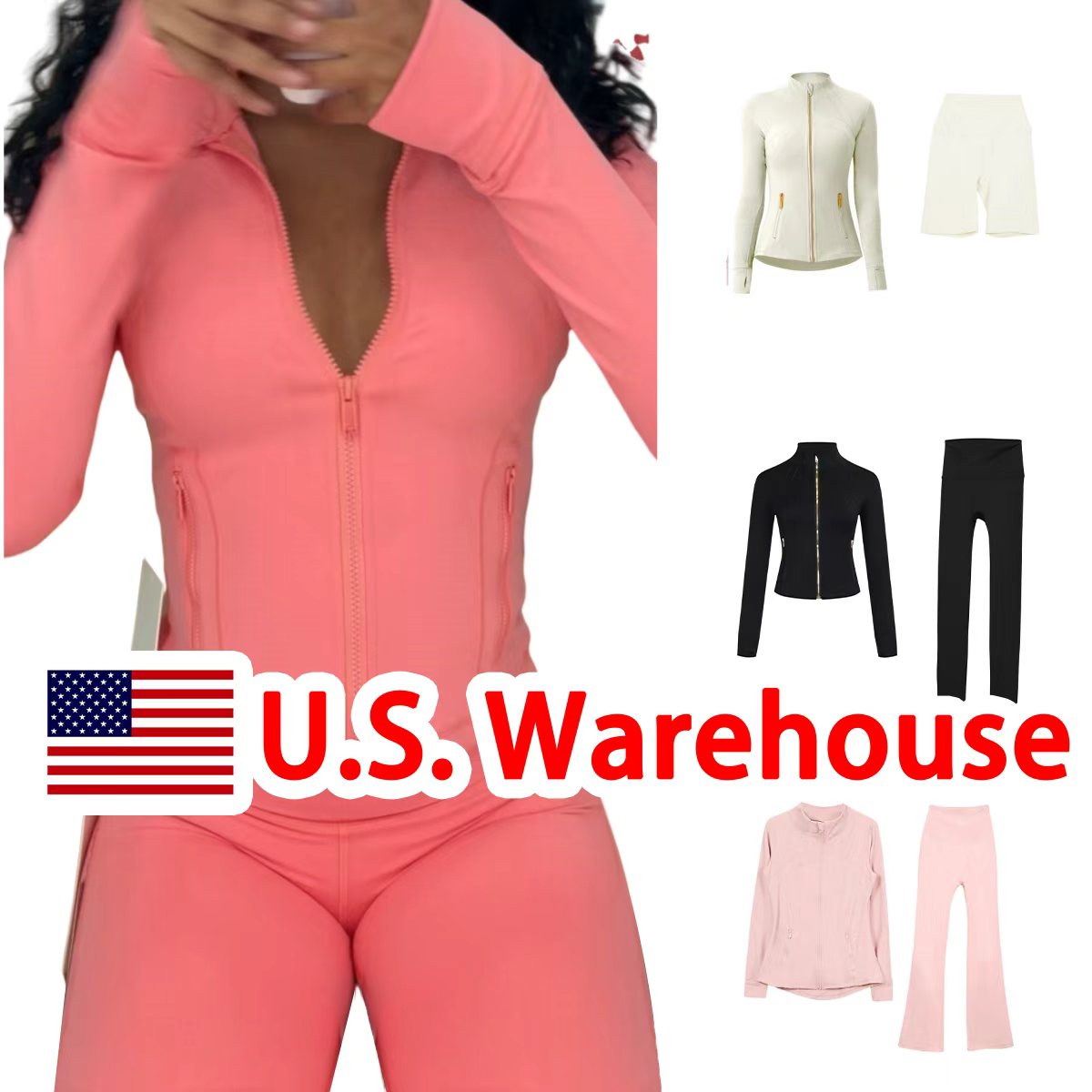 Best selling women yoga set Lightweight stretchy yoga set jacket leggings outdoor morning workouts indoor gym sessions relaxation stretching set