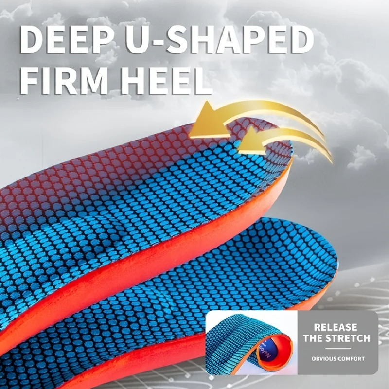 Sports Elasticity Insoles For Shoes Sole Technology Shock Absorption Breathable Running Insoles For Feet Orthopedic insoles251020