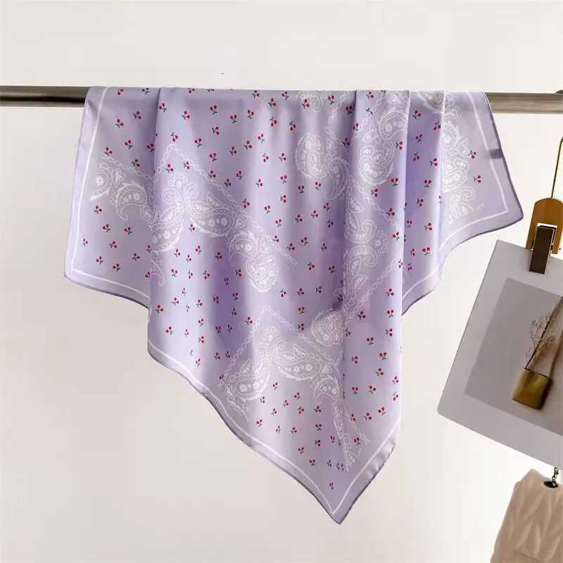 68cm ry Cashew Printed Scarf Wens Spring and Summer New Imitation Silk Scarf Fresh and Versatile scarf Scarfs Shl Y251024