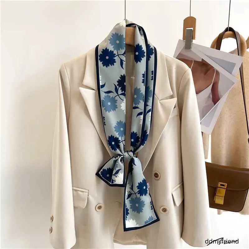 Elegant Oblong Silk Feel - Versatile Hair Accessory, Lightweight Neck Scarf For Women, Fashionable Bag Ribbon Ddmyfriend