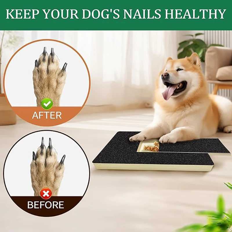 Pet Nail File Board Dog Paw Nail Scratch Pad Trimming Emery Sandpaper Filing Scratch board Polish Pads Z20251024