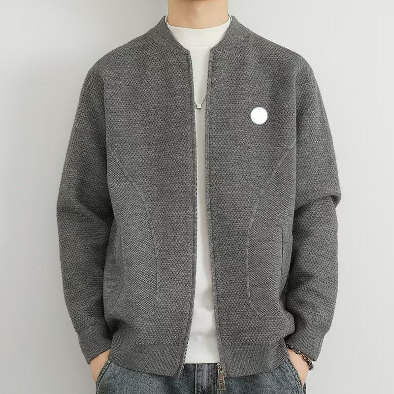 Men's knitted sweater designer knitted sweater men's cardigan zipper fashion casual pullover autumn wool designer cardigan men High quality velvet sweater