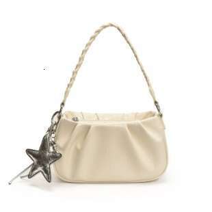 Fashion Niche Design Women's 2025 New Casual Shoulder Crossbody Textured Handbag Underarm Pleated Bag