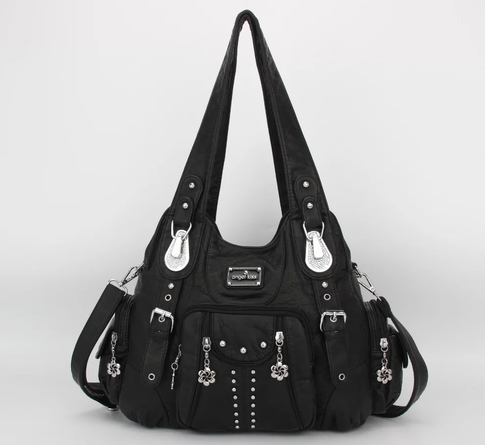 Angelkiss Bag Women Fashion Handbags Women Shoulder Bags PU Leather Handbag Female Satchel Big Shoulder Purse Bag bolsa feminina 251023