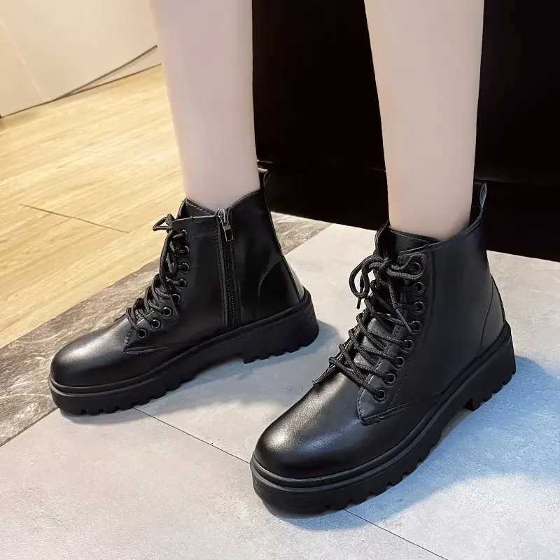 Women Boot 2024 Autumn Winter New Fashion Classic Short Boot Handsome Ankle Boot Work Clothes Shoe Botas Mujer W251024