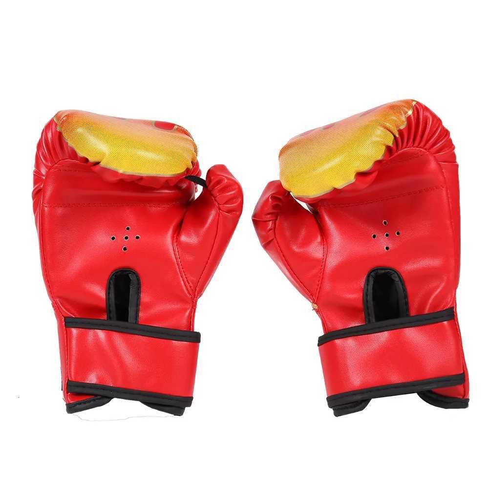 2Pcs Kids Boxing Gloves PU Leather Training Gloves Breathable Muay Thai Mitts Fighting Mitts for Punching Bag Y251023