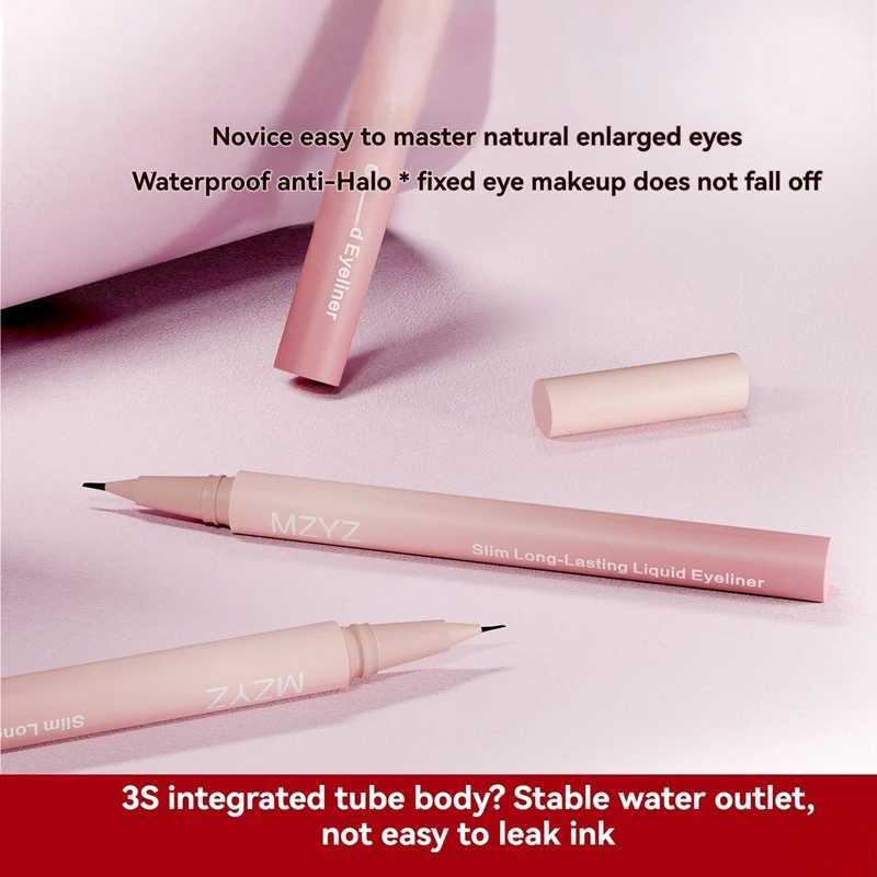 Eyeliner Pen Waterproof Sweat Proof Anti Rubbing Non Smudging Durable Novice Pseudo Plain Color 001mm Super Fine Brush MakeupL251024