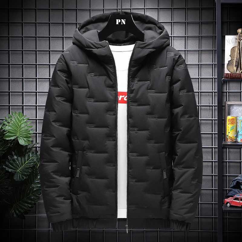 New Winter Mens Padded Hooded Parkas Warm Clothes Trendy Down Cotton Padded Jackets Loose Coats Thickened Warm Bread Jackets Z251024