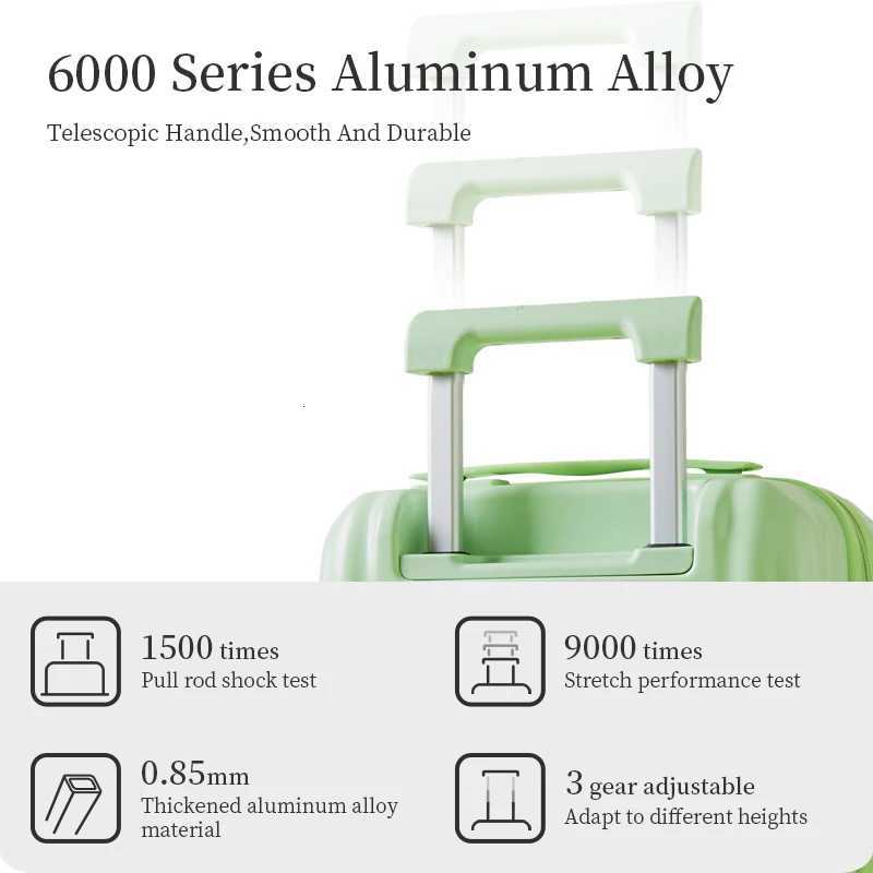 Aji Women Luggage Travel Suitcase Business 14Inch Suitcase TSA Lock Lightweight Hardshell Suitcase Airlines Men CarryOn LuggagW251024