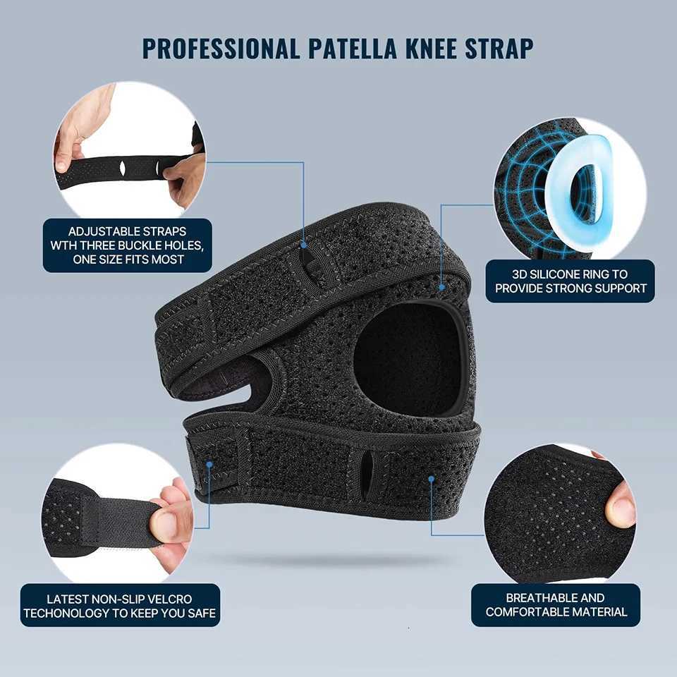 1Pcs Patella Knee Brace Knee Compression Sleeve Support for Women Men Knee Pain Arthritis Pain Workout Knee Guard Knee PadsW251024