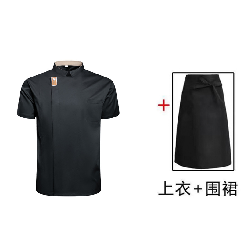 Hotel chef's clothing, work clothes, long and short sleeved ice silk cotton, customized catering kitchen clothes
