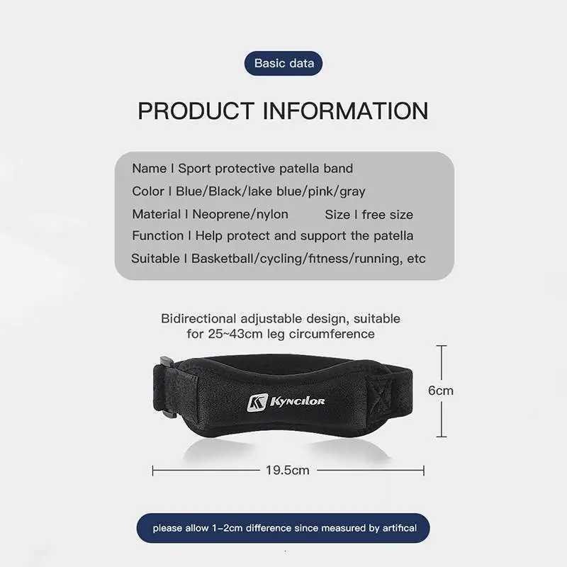 1 adjustable knee pad for pain relief and patellar stabilizer knee support suitable for hiking fitness basketball and runninW251024