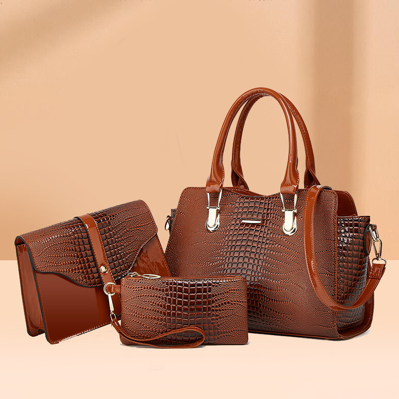 Luxury handbag designer bag autumn and winter new mother and daughter matching bag set three piece set fashionable and trendy women's shoulder ba
