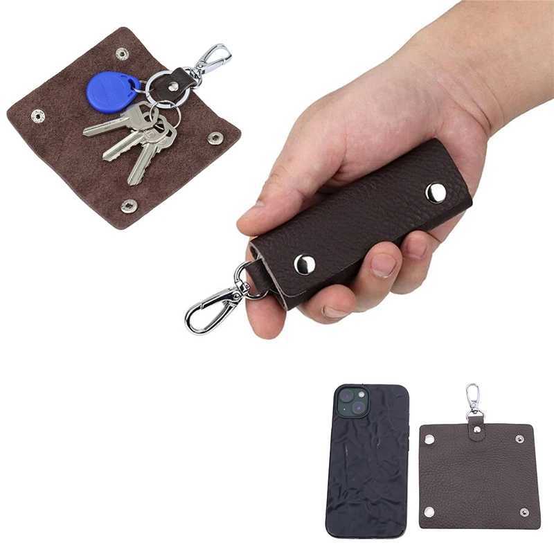 Men Housekeeper Genuine Leather Keychain Key Holder Fashion Portable Zipper Key Pouch Bag Multifunctional Organizer Pouch Z251023