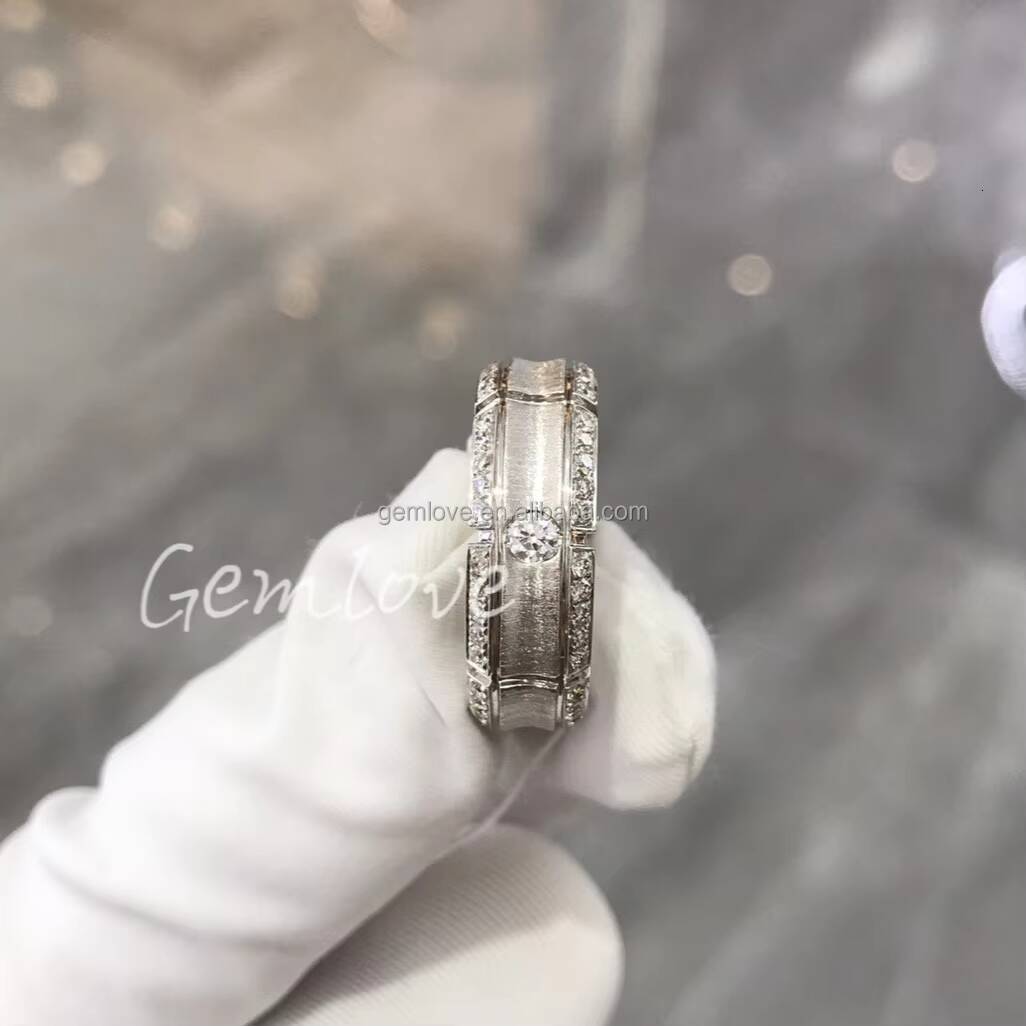 18K gold luxury fashion mens ring IGIcertified labgrown roundcut diamond micropav setting design specially crafted for him
