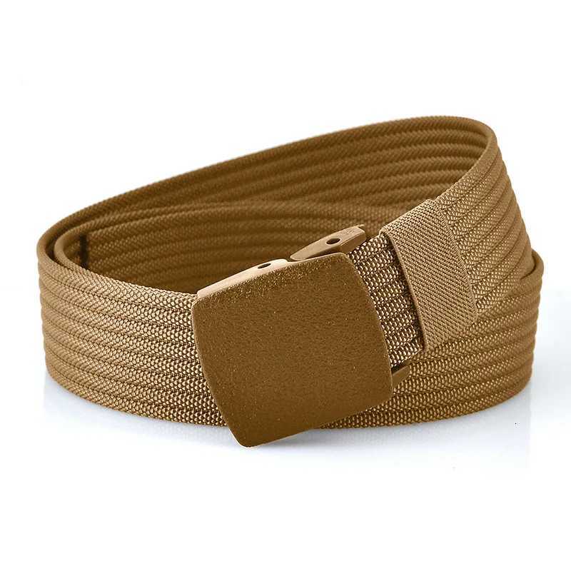 Men Belts Fashion Unisex Jeans Belts Adjustable Belt Men Outdoor Travel Tactical Waist Belt with Plastic Buckle for Pants 120cm W251024