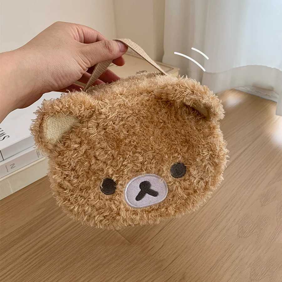 Cute cartoon bear cosmetic bag female largecapacity portable travel handheld wash storage bagT251024