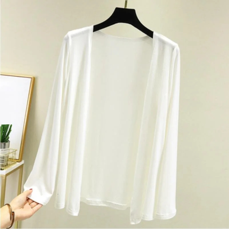 Autumn Summer Sun Protection Clothing Women Modal Cardigan Ladies Shawl Outerwear Female Long Sleeve Cardigans Women Thin Coat 251013