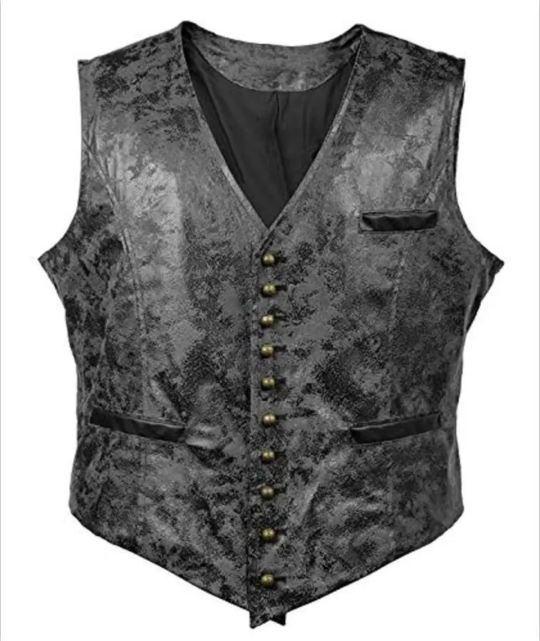 2025 Autumn and Winter Vneck Suede Single Breasted Jacket Vest Jacket Rivet Button Faux Leather Cow Waist Coat 251020