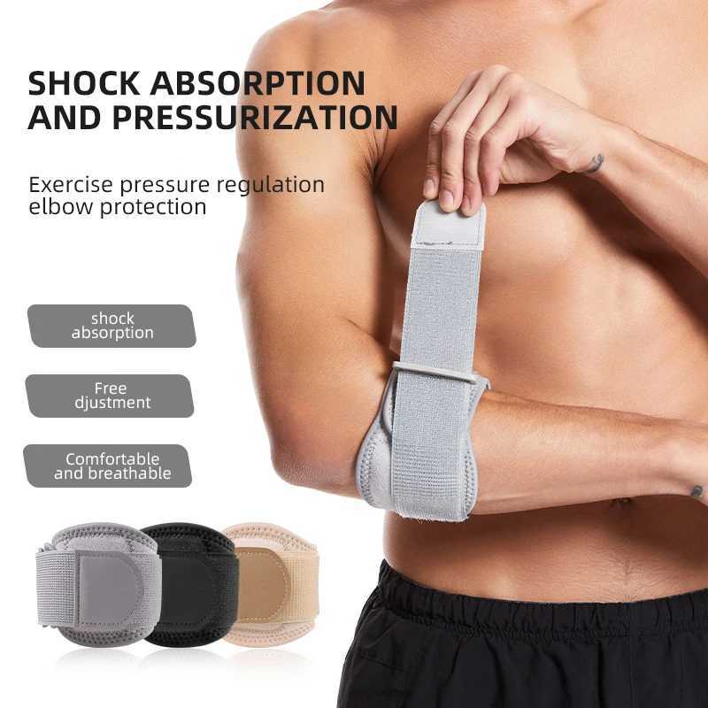 1PC3PC GOUNOD Adjustable Tennis Elbow Support Brace Guard Pads Golfers Strap Elbow Lateral Pain Syndrome Epicondylitis BraceW251024