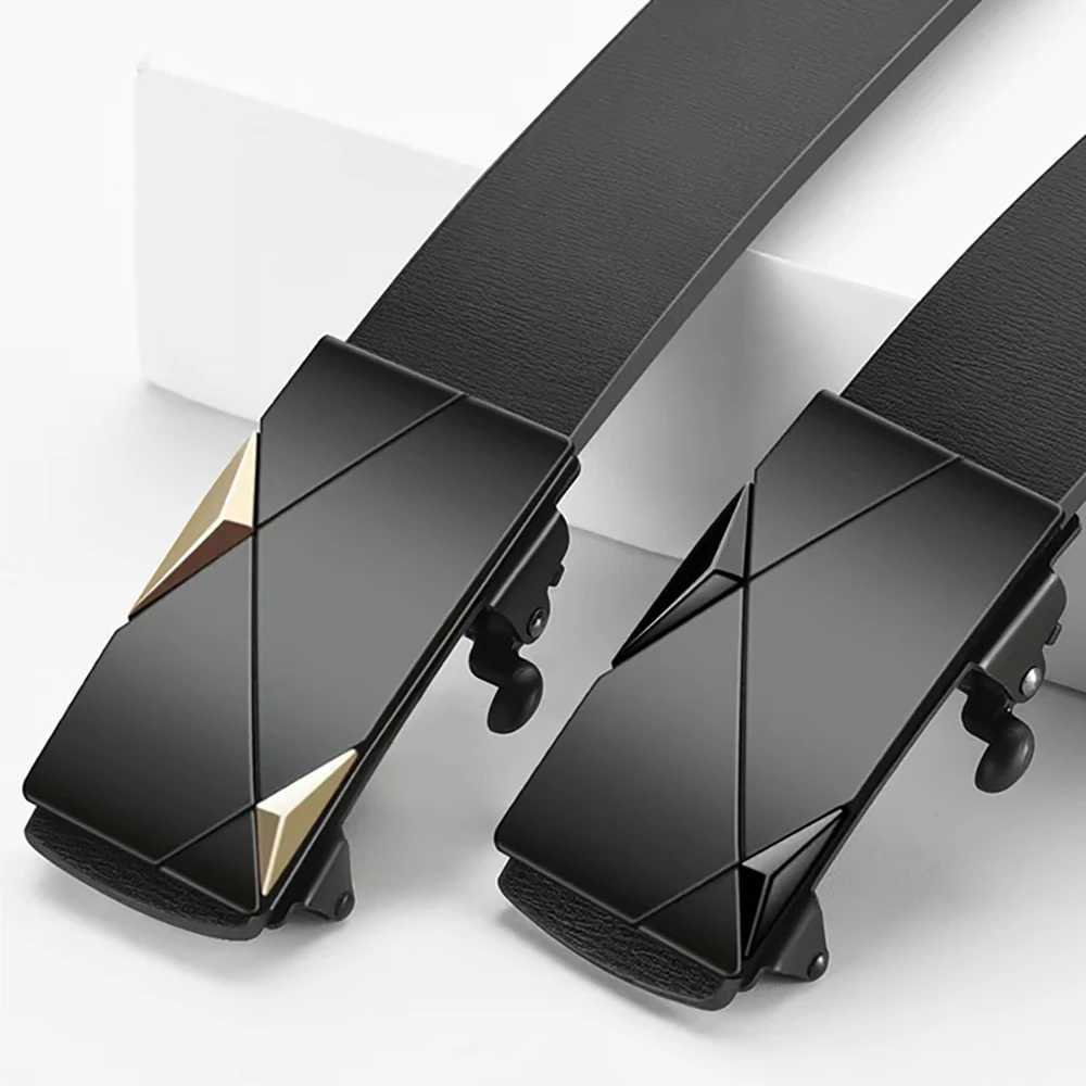 New Mens Automatic Buckle PU Belt Fashion Matching Mens Business Casual Belt Trendy Waist Accessories C251024
