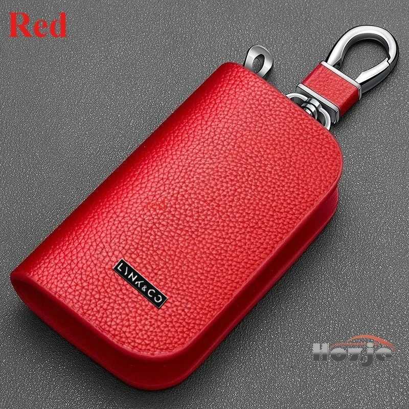 Car Leather Key Case Zipper Key Cover for LYNKCO 01 02 03 03 05 05 08 EMP 09 Z20 Z10 Remote Control Protective Cover 2025 Z251023