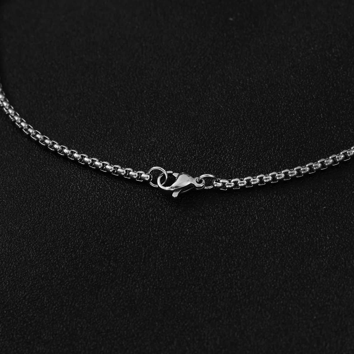 New simple geometric stainl steel cross pendant necklace punk hiphop style creative unisex Alloy sweater chainXJ251024