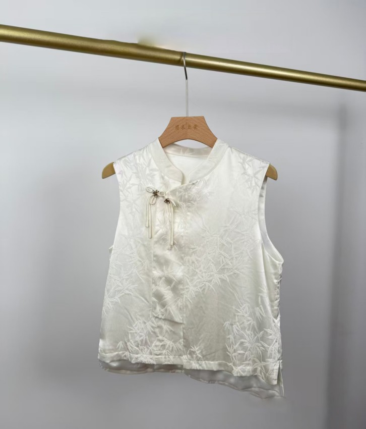 Simple, Sophisticated, Elegant, Light Luxury New Chinese Silk Vest JYM11183