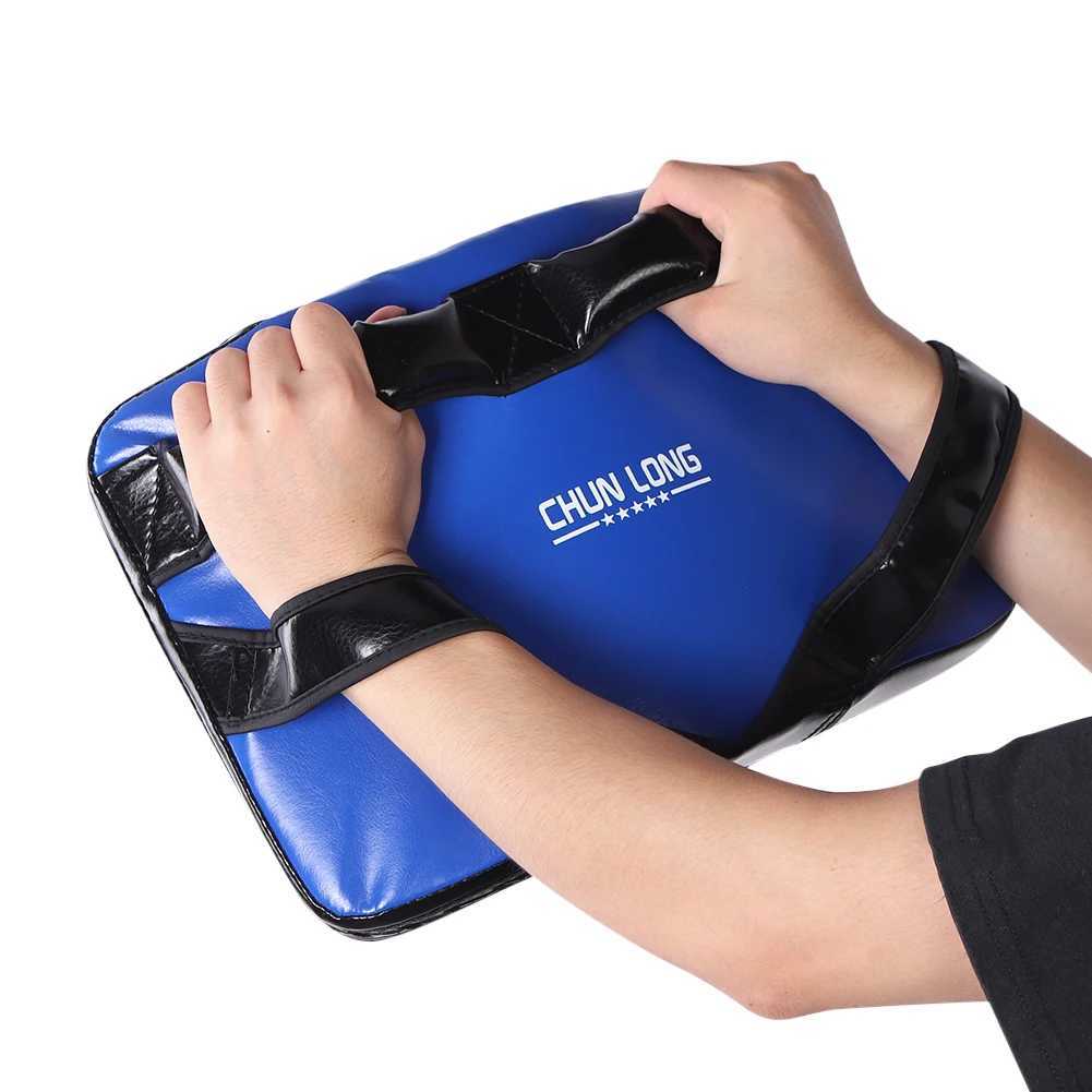 Fitness Taekwondo Kick Pad Punching Bag Boxing Mat Sandbag PU Leather Training Equipment Muay Thai Foot Target Strike Shield Y251023