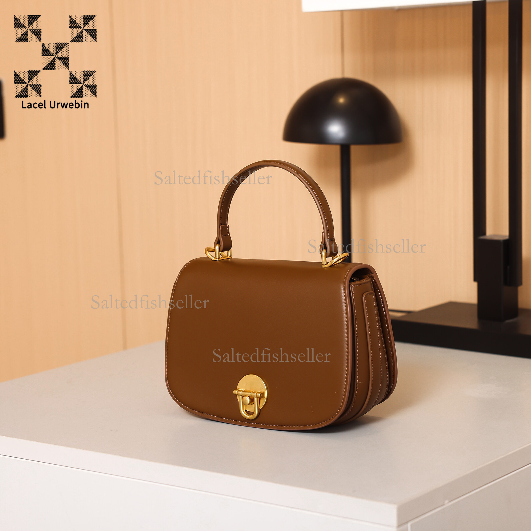 Lacel Urwebin New Trend Women's Handbag Designer Luxury Versatile Business Commuter Small Bag Exquisite Fashion Metal Buckle Single Shoulder Cros