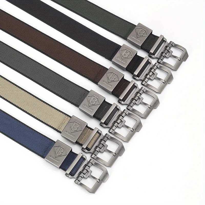Men Belt Nylon Army Belt Outdoor High Quality Alloy Pin Buckle Mens Training Hunting Military Canvas Belt for Jeans Denim Cargo W251024