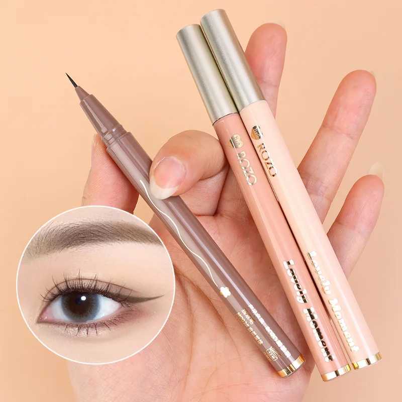 Ultrafine Liquid Eyeliner Diamond Glitter Eyeshadow Makeup Black Brown Lasting Waterproof Fast Dry Eye Liner Pencil CosmeticL251024