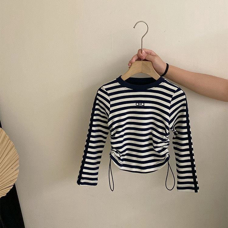 luxury kids clothing Girls Autumn Clothes Set 2025, Striped Long Sleeve Tee and Trousers, Fashion Style 2-Piece