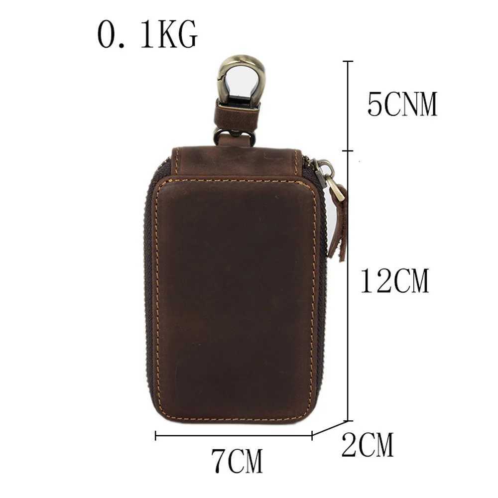 Vintage Leather Key Holder Genuine Leather Car Key Holder Leather Key Wallet Men Housekeeper Women Z251023