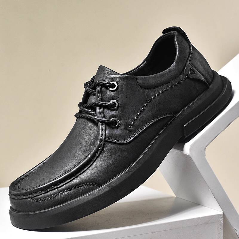 Paul Camel Men's Shoes 2026 New Model First Layer Cowhide Slip-On Business Casual Leather Shoes Men's Genuine Leather Dad Shoes