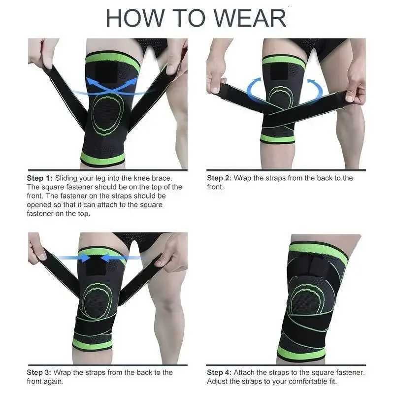 Band Compression Exercise Fitness Knee Pads Running Mountaineering Basketball Knee Pads Warm Nylon Sports Knee Pads Y251024