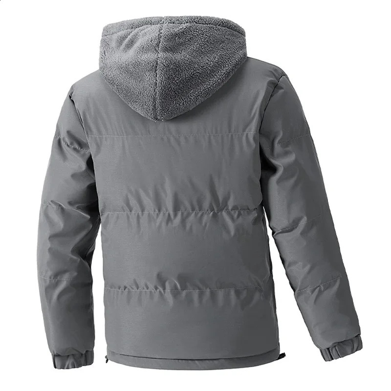 8XL Thick Warm Plus Size Winter Jacket Men Puffer Jacket Hooded Parkas Mens Cotton Fleece Padded Two Piece Coats Outwear 251020