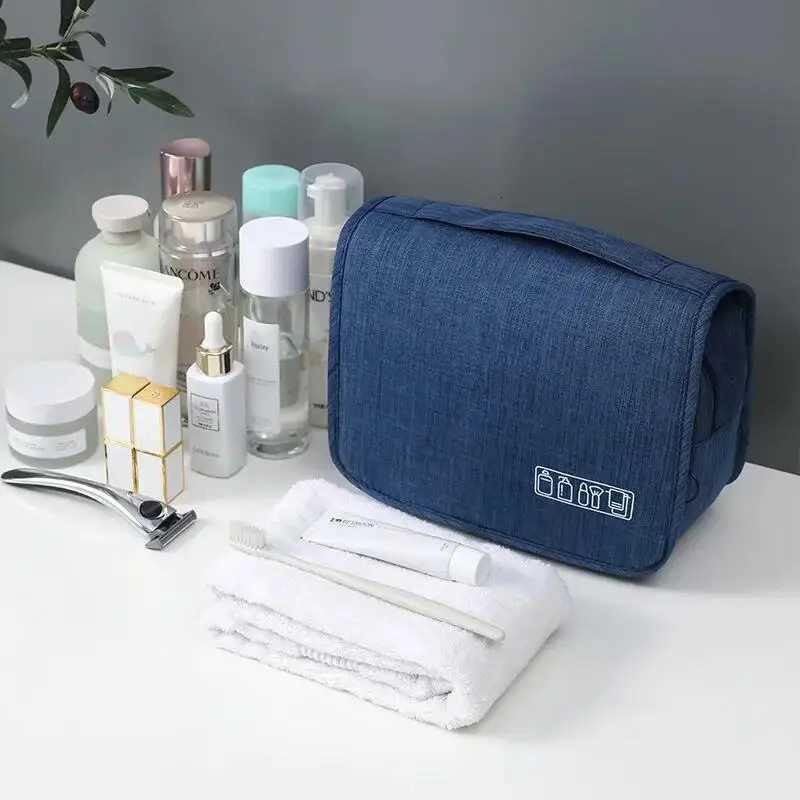 Oxford Fabric Men Business Portable Storage Bag Toiletries Organizer Women Cosmetic Bag Waterproof Hanging Travel Wash PouchT251024