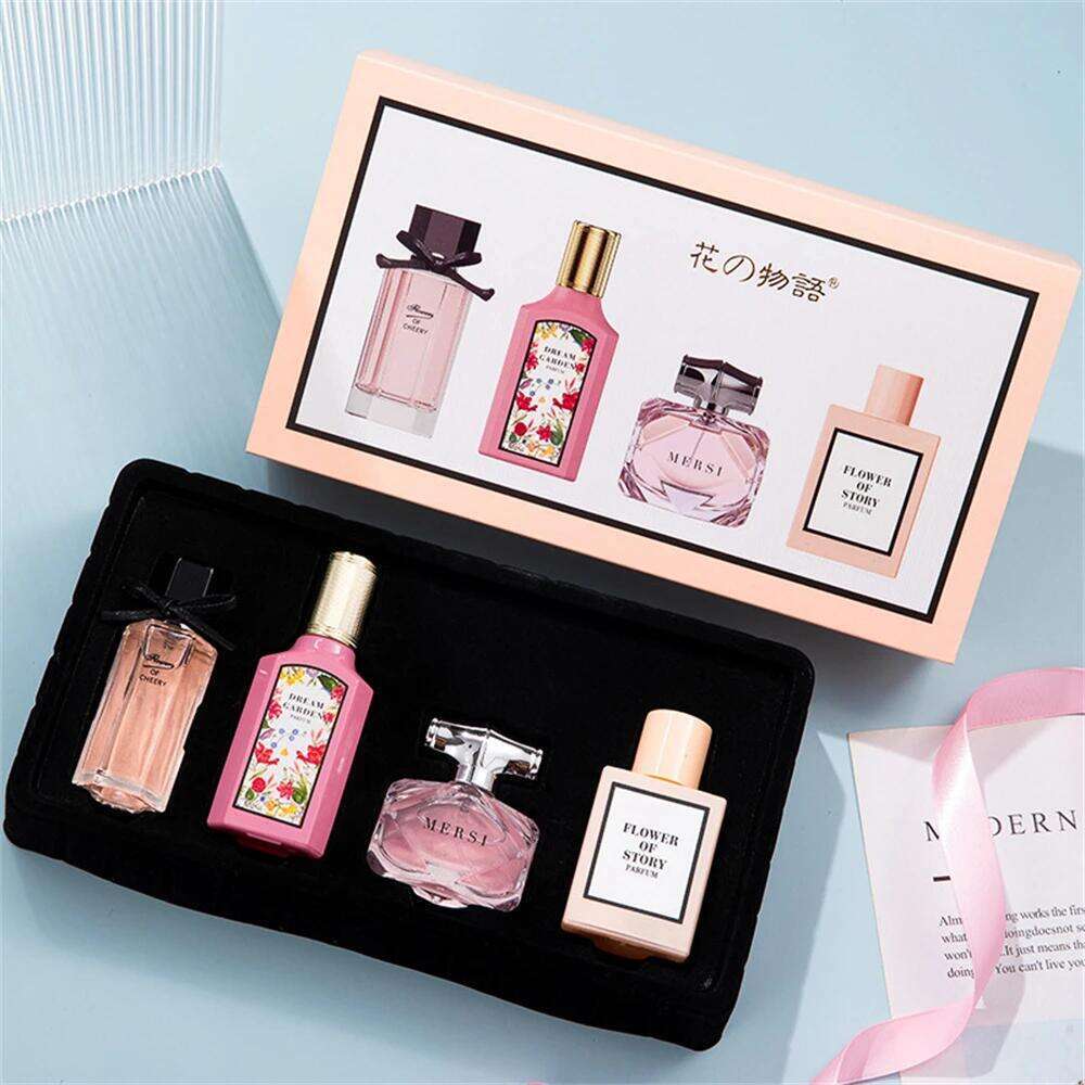 Gift Box 110ml Four Piece Set Women Fragrance Perfume Balminess Pheromone Eau De Parfum Floral Scent Toilette X251023