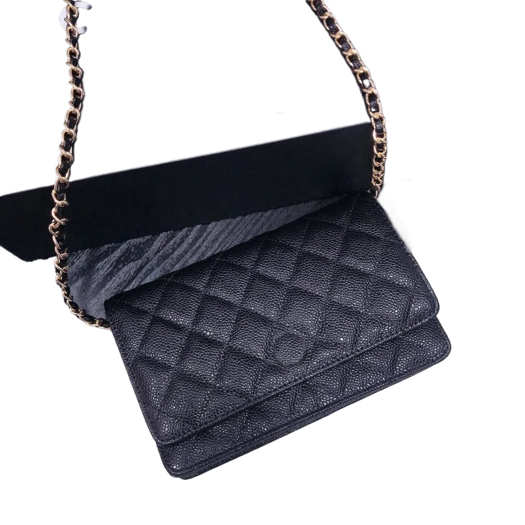 Designer bag shoulder bag purse wallet Classic Flap leather crossbody bag handbag metal letter gold silver color luxury women's fashion bag