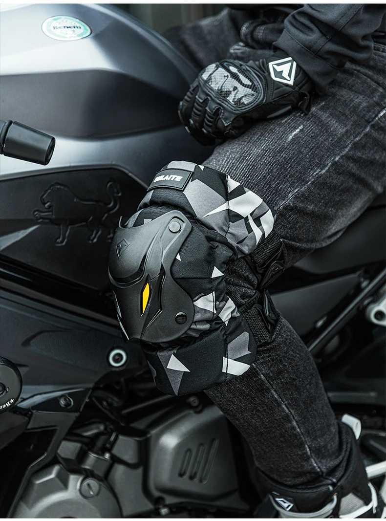 SULAITE Motorcycle Knee Pads Protective Knee Guard for Motorcycle Scooter Skateboard Cycling Riding Knee Brace GearW251024