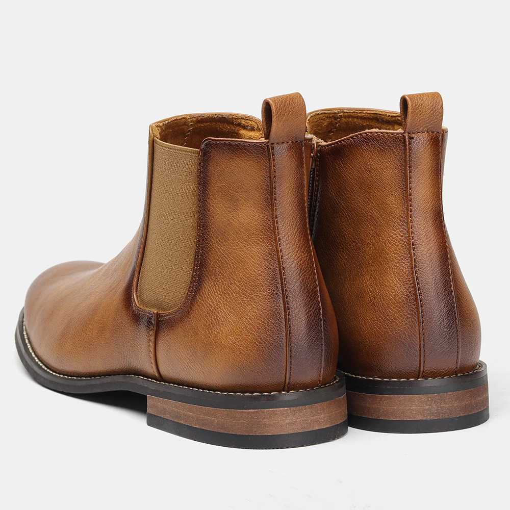 Size 713 Men Chelsea Boots Ankle Boots soft leather Men Boots W251024