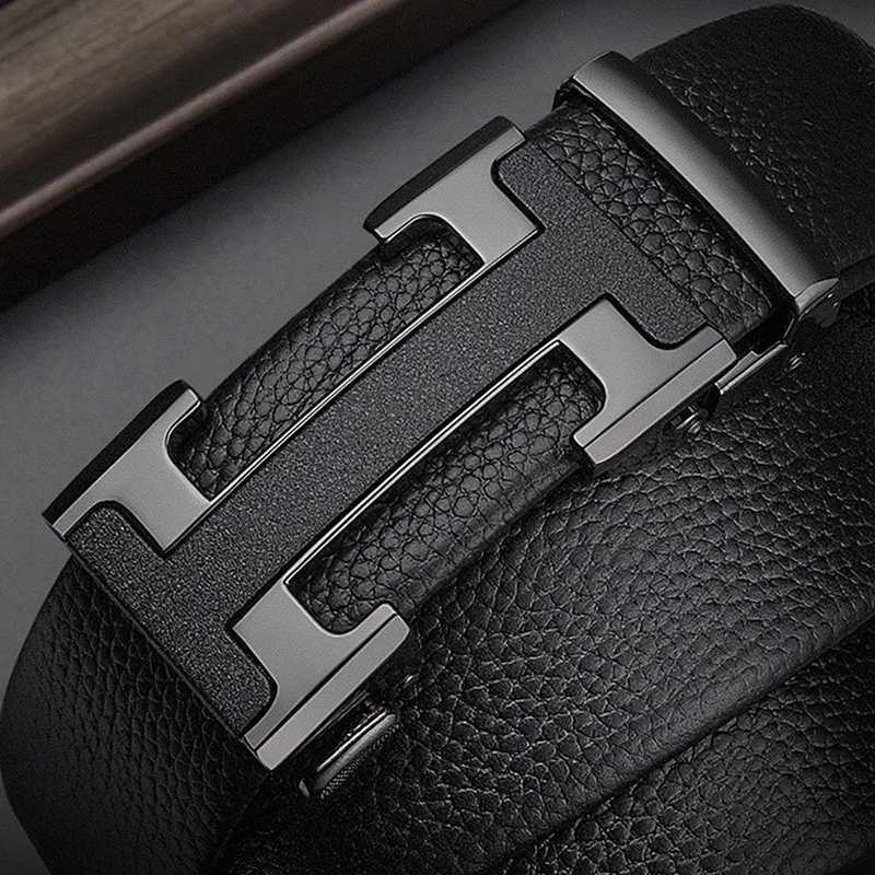 Luxury Brand Men Belt High Quality Leather Business Designer famous Belts for men Jeans Strap Male Metal Buckle belt W251024