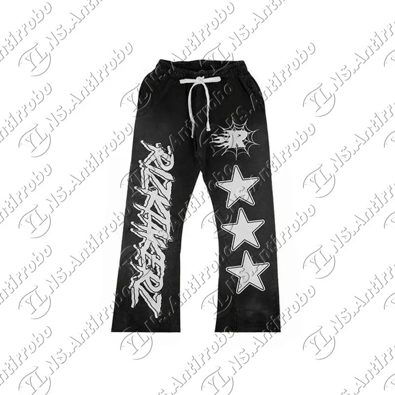 2025 Summer Fashion letter Printed Pants mens Y2k high street fashion 3D Print Trousers Casual Sweatpants Harajuku retro 251020