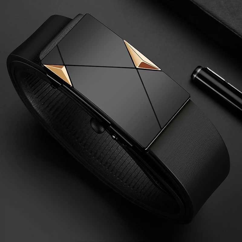 Mens Business Belt Toothless Automatic Buckle Fashion Belt Luxury Jeans Belt High Quality Belt W251024