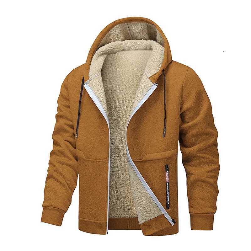 Animal Game Casual Hoodies for Men Heavyweight Fleece Sweatshirt Thick Sherpa Lined Hooded Zipper Jacket Thick Streetwear Coats Z251024