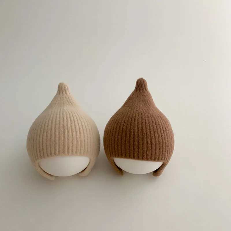 Baby Ear Protection Warm Kids Knit Hat Soft Baby Bonnet Cap For Girls Boys Newborn Beanies Kids Hat New Born Photography PropsL251024