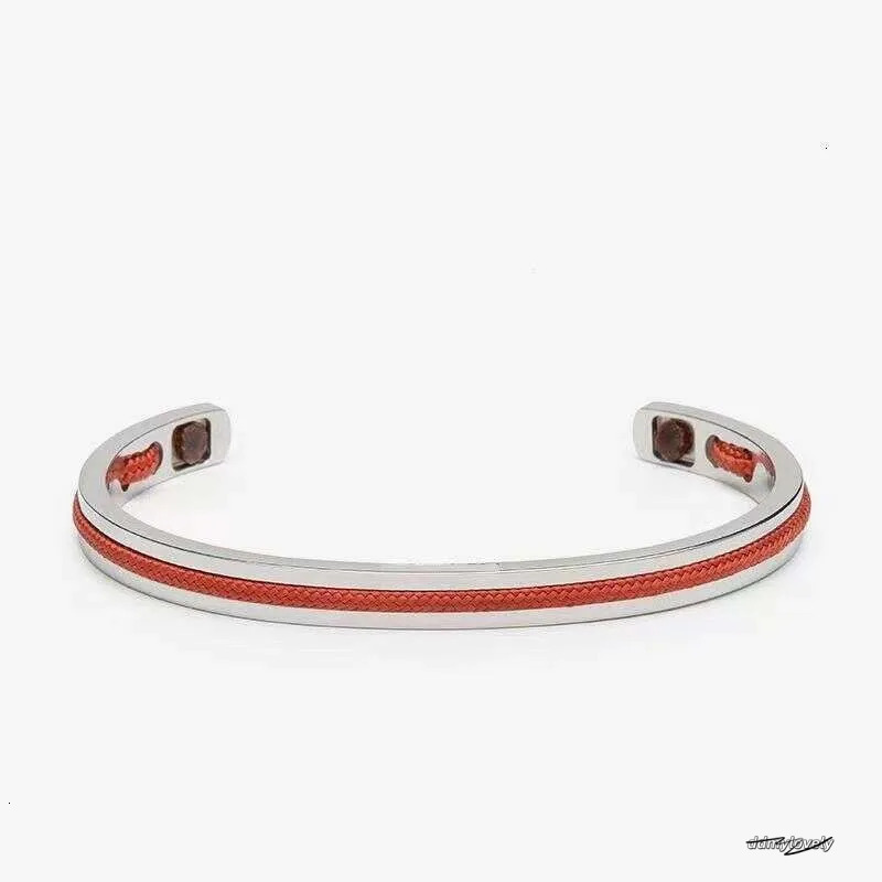 Handwoven Red Rope - Open Design, Creative Couple Bracelet With Black Accents Ddmylovely