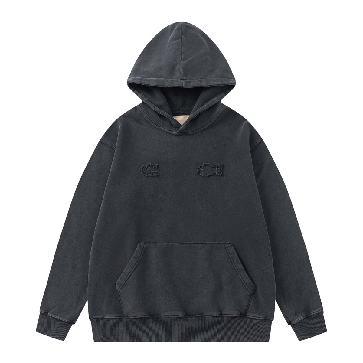 Men's Plus Size Hoodies & Sweatshirts in autumn / winter 2025 knitting machine Custom jnlarged detail crew neck cotton M1024L14